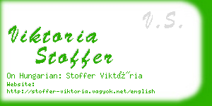 viktoria stoffer business card